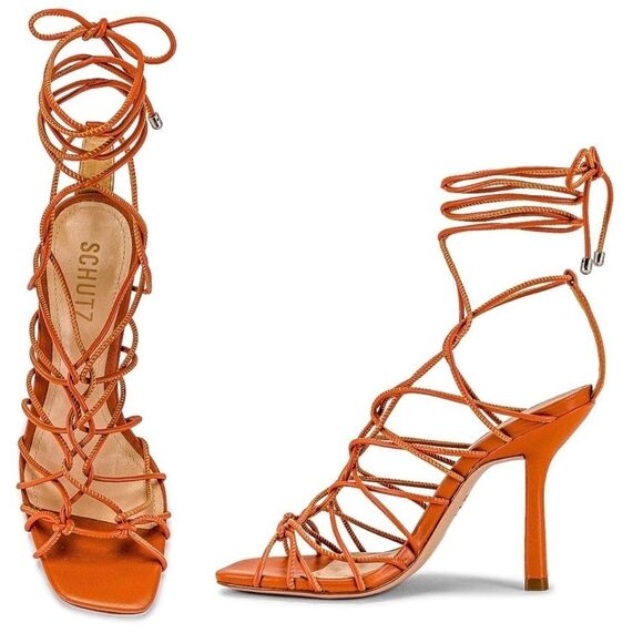 SCHUTZ • Heyde Sandal in New Ochre - Picture 2 of 9